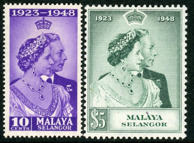 Malaysian States / Selangor 1948 SG.88-89 M/M