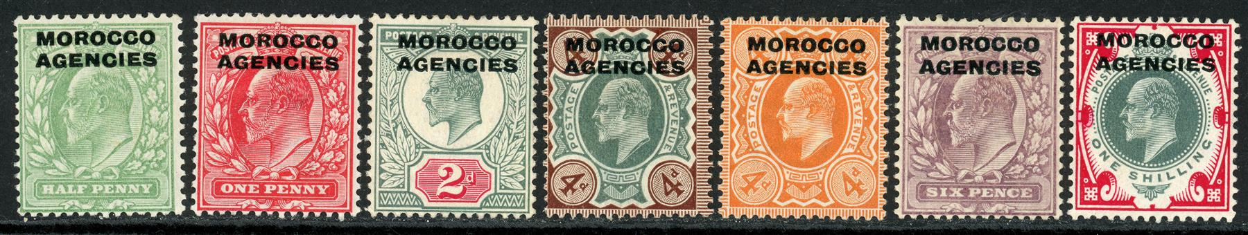 Morocco Agencies 1907-13 SG.31-38 M/M