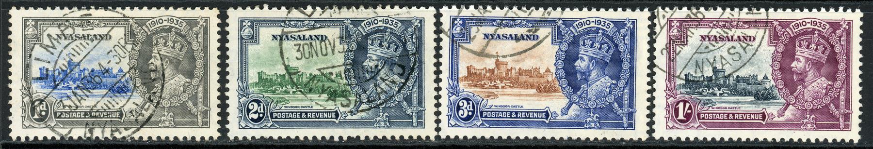 Nyasaland 1935 SG.123-126 F/U