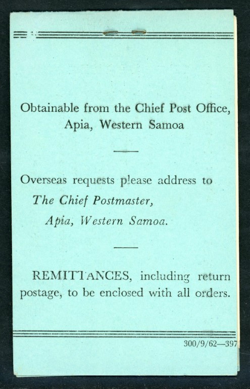 Samoa 1962-67 SG.SB10