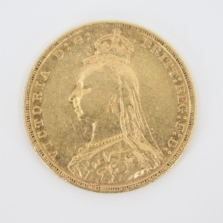 1893 Victoria Sovereign Jubilee Head / St. George Dragon