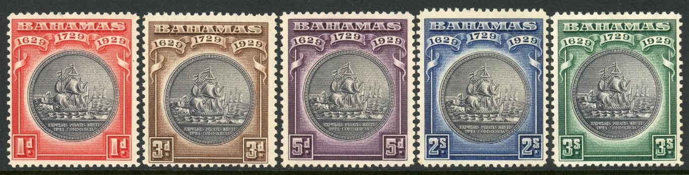 Bahamas 1930 SG.126-130 M/M