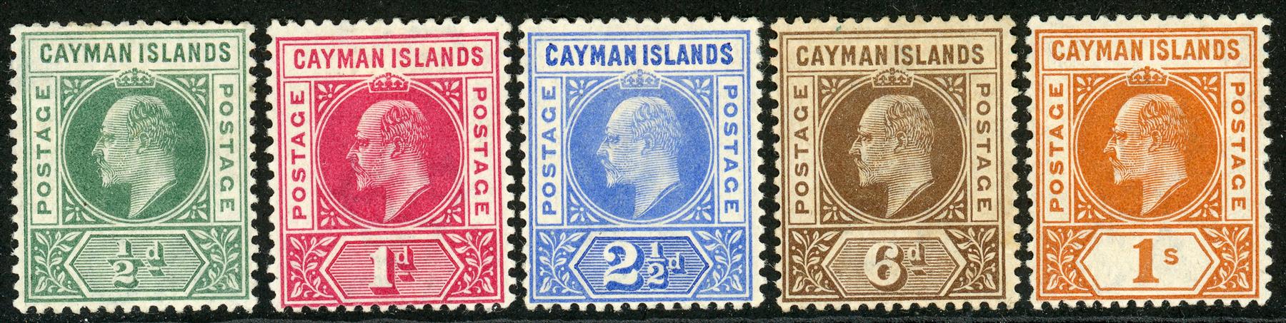 Cayman Islands 1902-03 SG.3-7 M/M