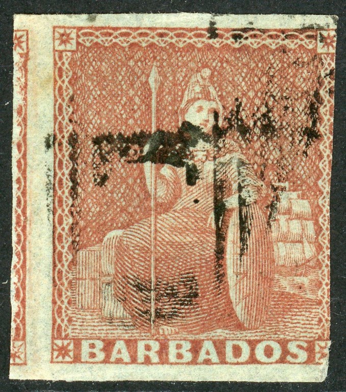 Barbados 1855 SG.5 used