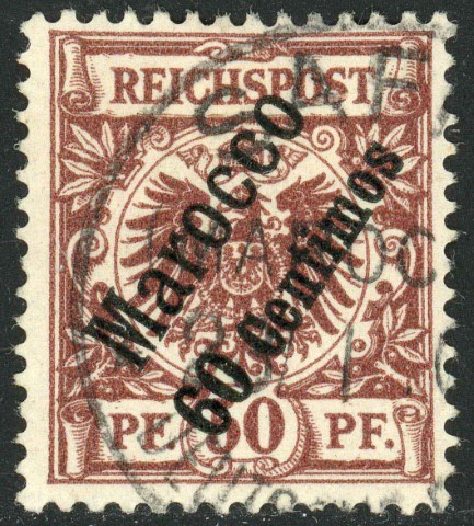 German Post Offices in Morocco 1899 SG.6 F/U