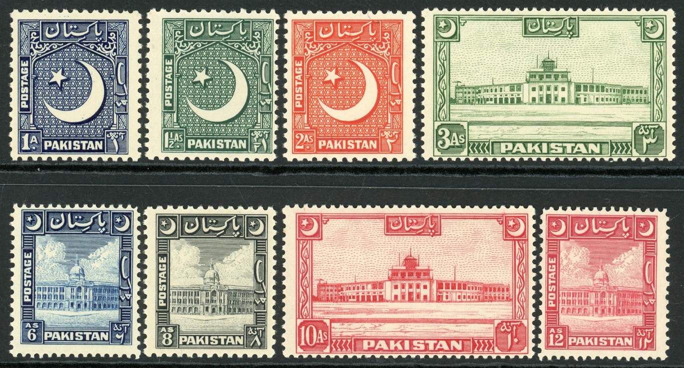 Pakistan 1949-53 SG.44-51 U/M