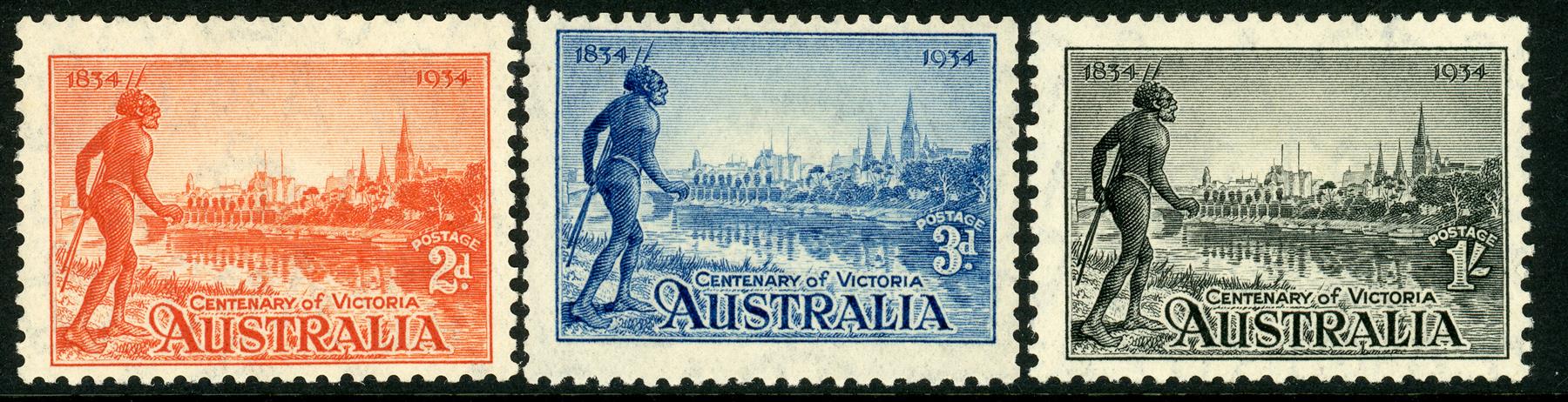 Australia 1934 SG.147a-149a M/M