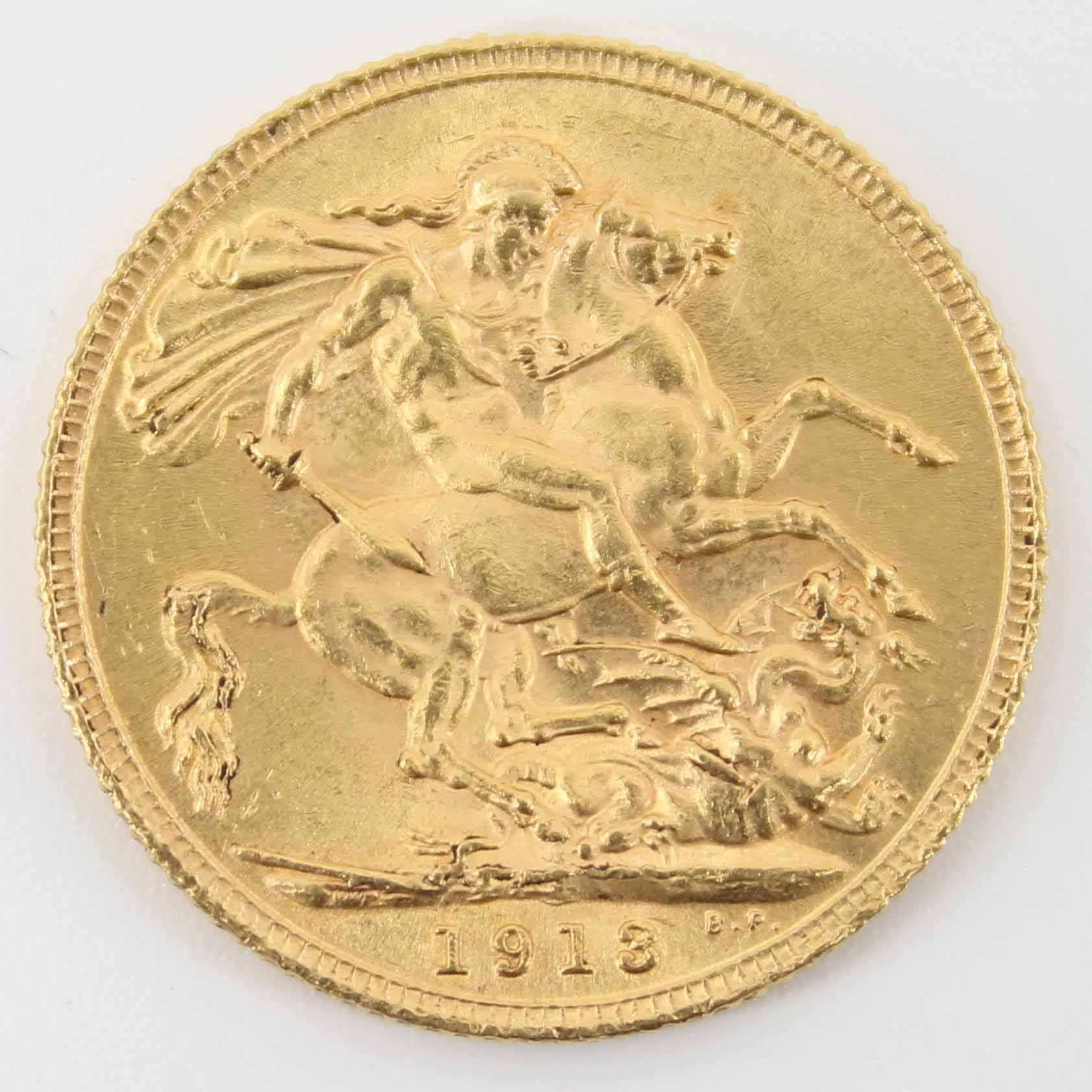 1913 King George V Sovereign London Mint (No.2)