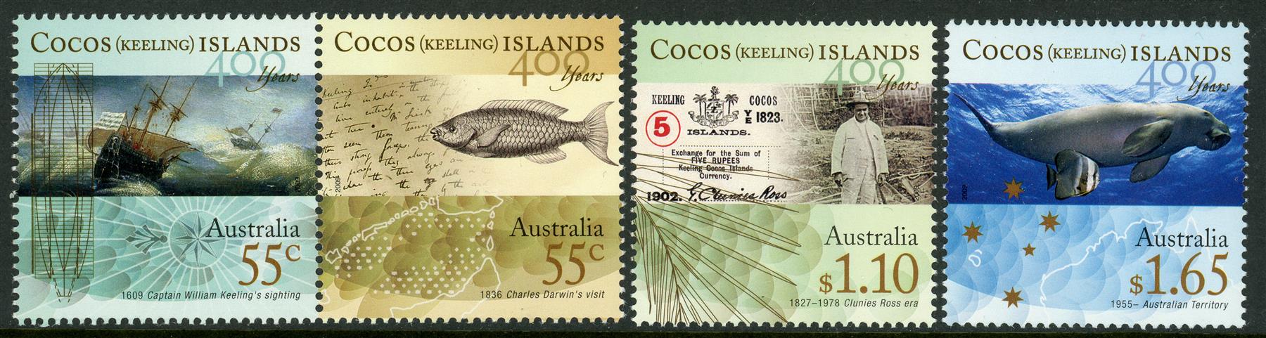 Cocos (Keeling) Islands 2009 SG.438-441 U/M