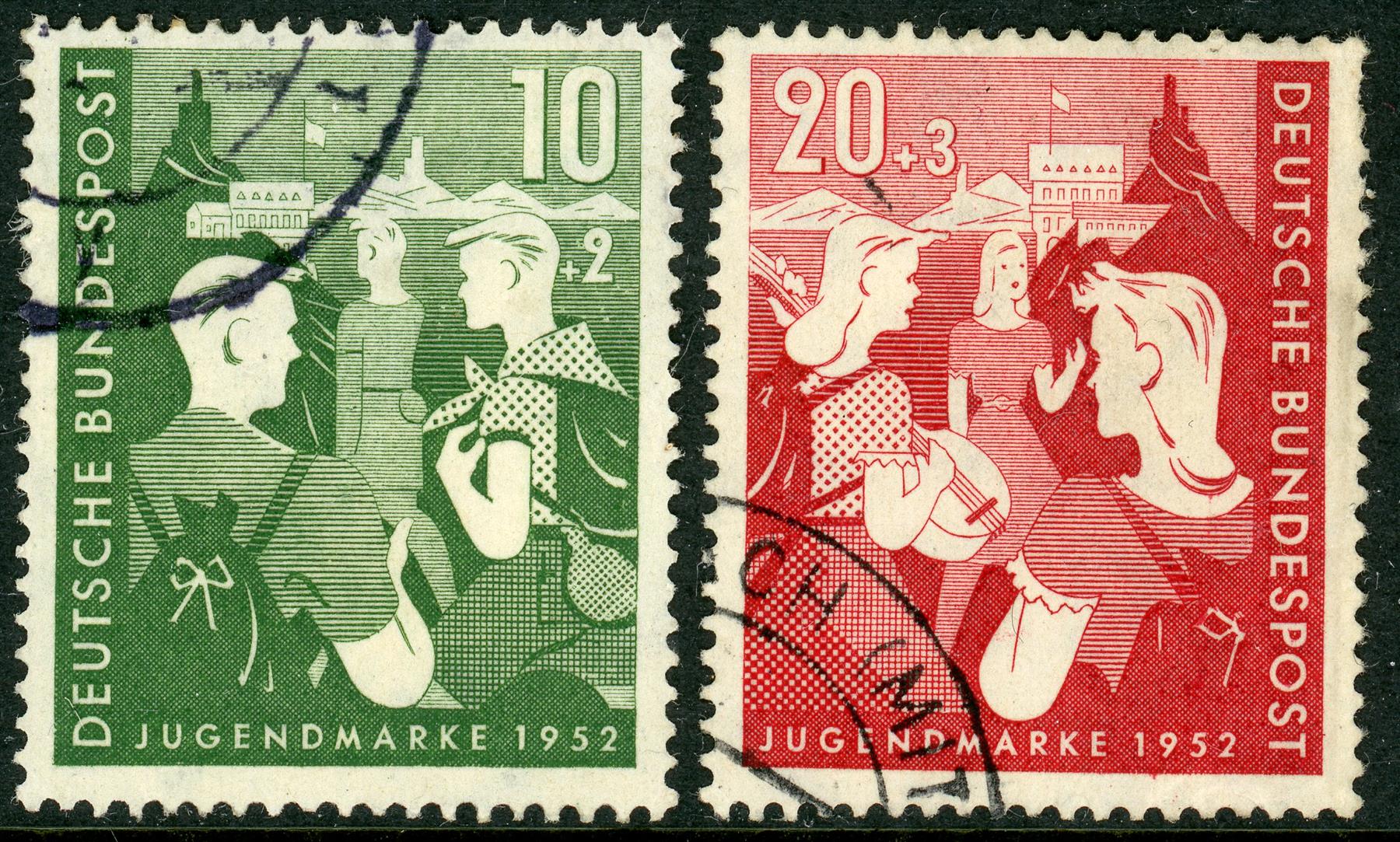 Germany / West 1952 SG.1080-1081 F/U