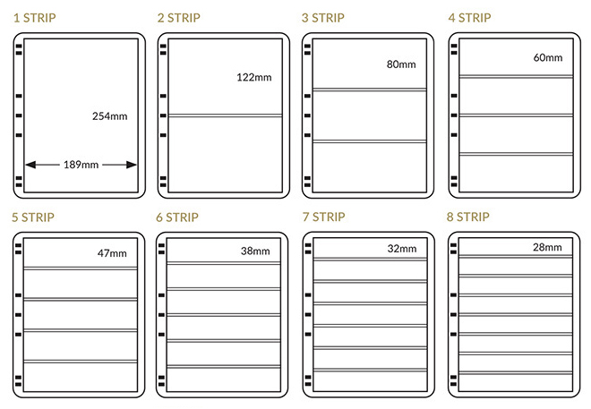 10 Hagner Double Sided Stocksheets