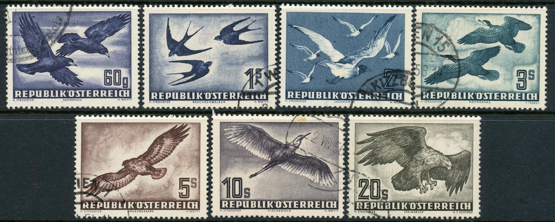 Austria 1950-53 SG.1215-1221 F/U