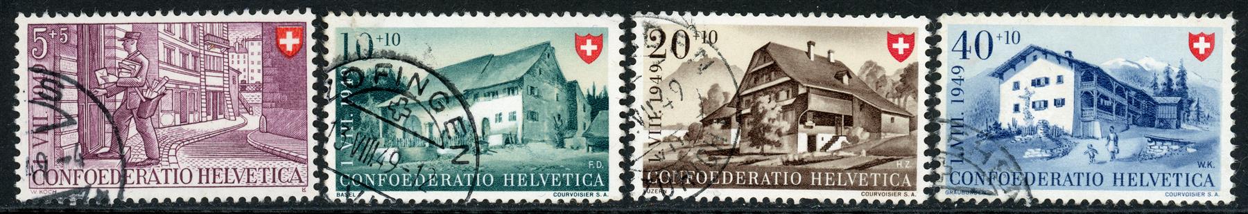 Switzerland 1949 SG.506-509 F/U