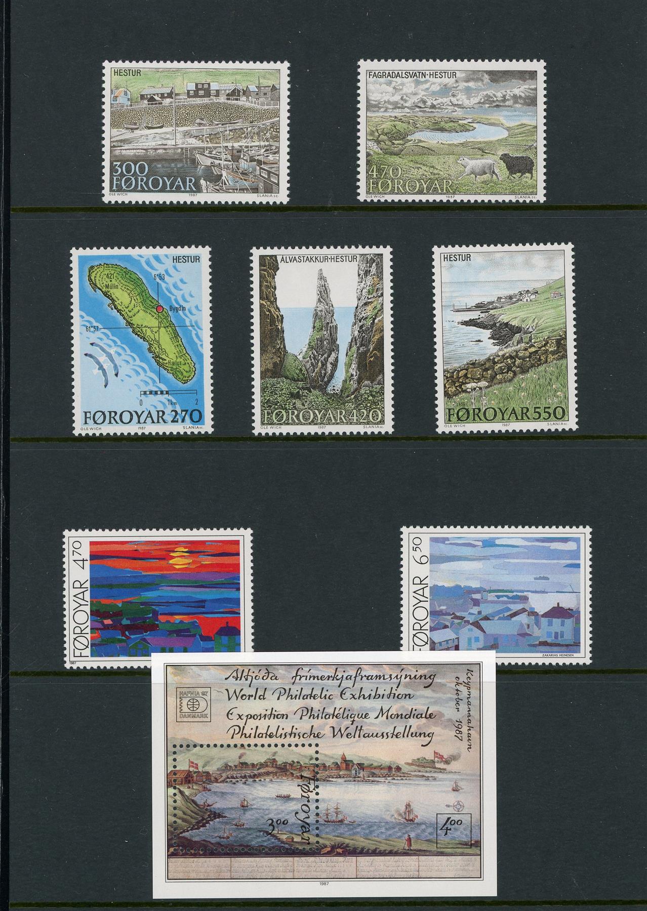 Faroe Islands 1987 Collectors Pack