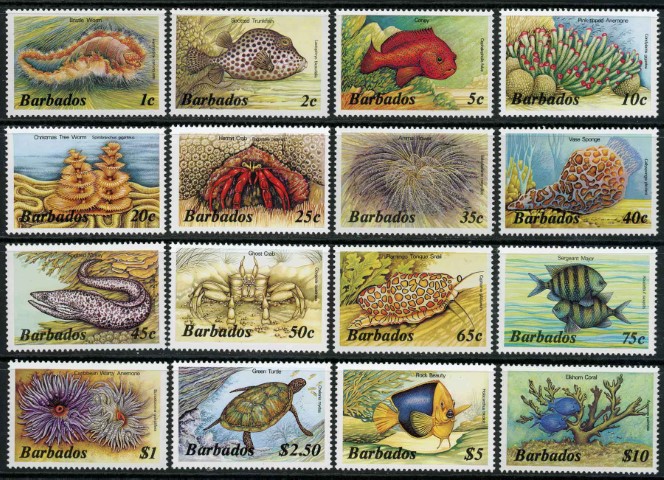 Barbados 1985-87 SG.763A-778A U/M