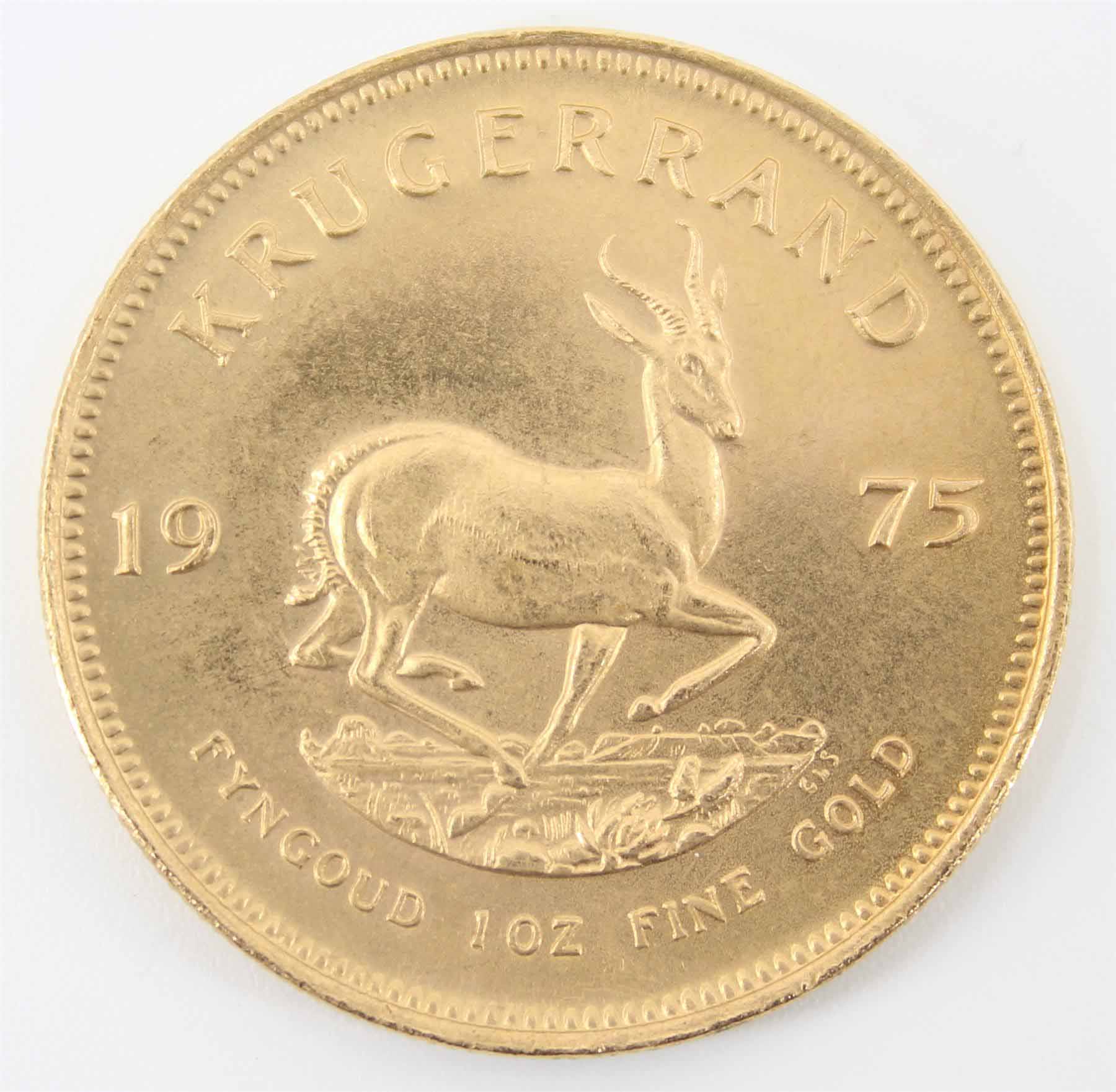 1975 Krugerrand 1oz fine Gold Springbok