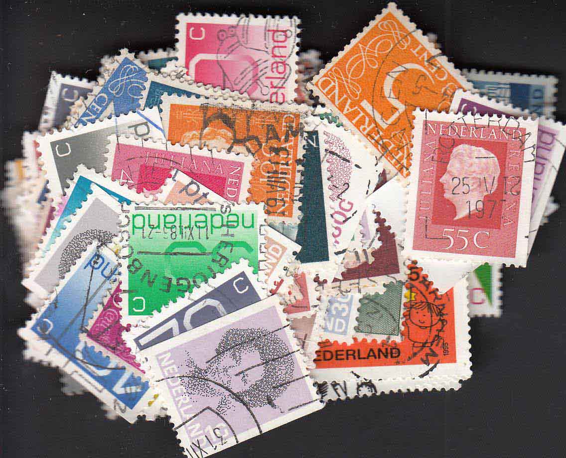 Dutch stamps - Large & small stamps - 150 Stamps