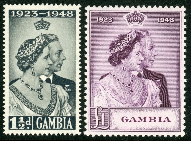 Gambia 1948 SG.164-165 M/M