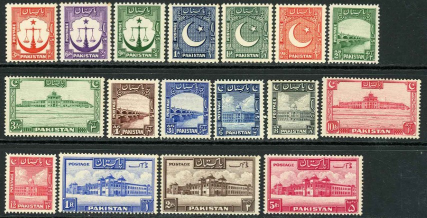 Pakistan 1948-57 SG.24-43a U/M