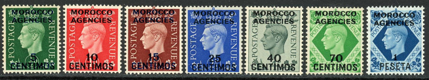 Morocco Agencies 1937-52 SG.165-171 M/M