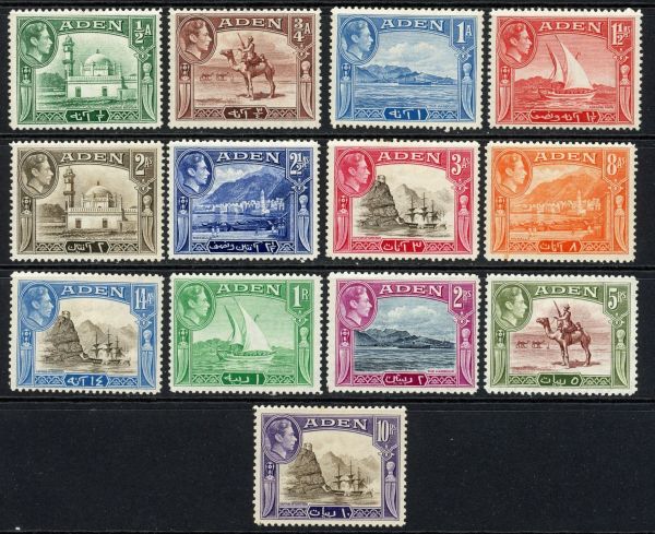 Aden 1939-48 SG.16-27 M/M