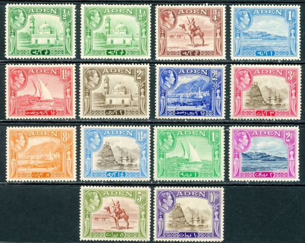 Aden 1939 SG.16-27 M/M (1)