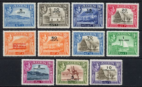 Aden 1951 SG.36-46 M/M