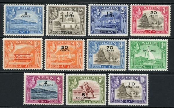 Aden 1951 SG.36-46 M/M (1)