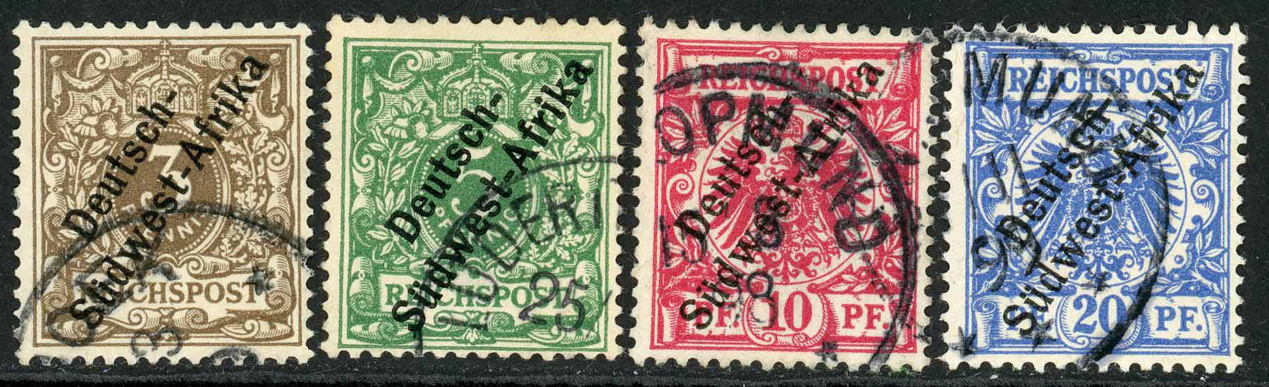 German South-West Africa 1897-1900 SG.1-4 F/U