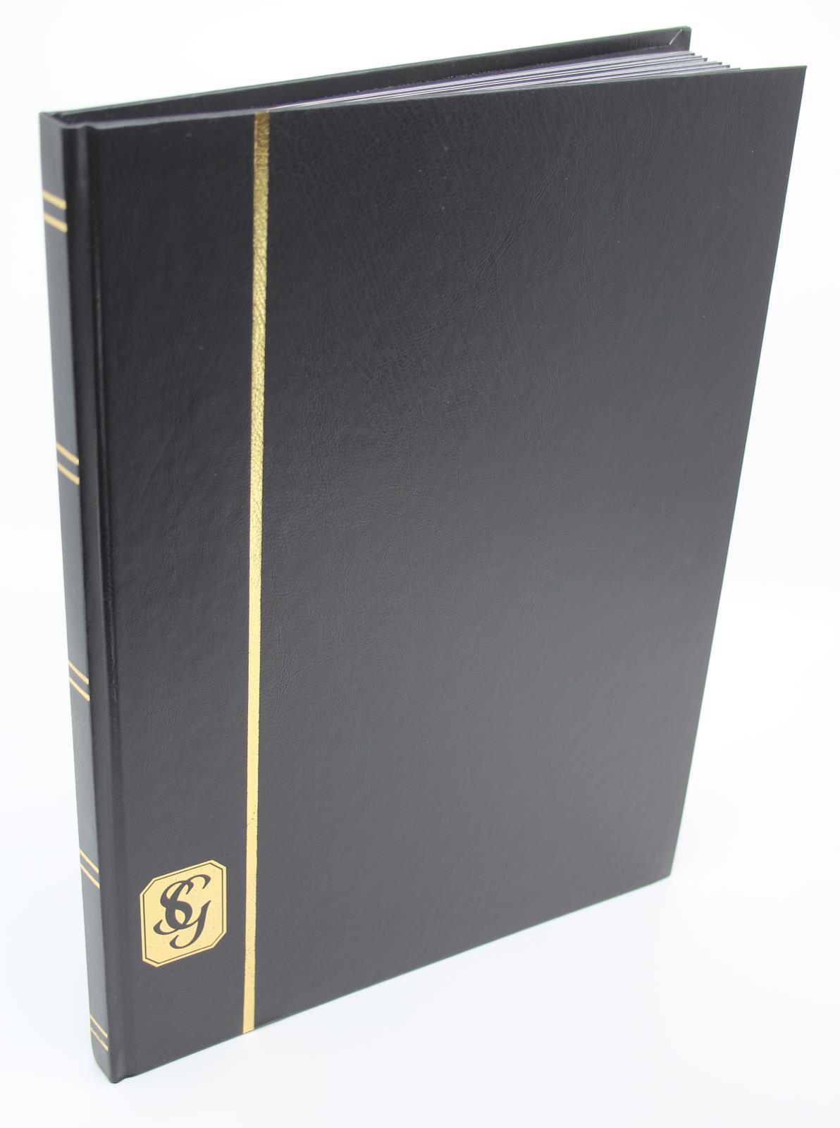 SG STANDARD Black Page Stockbook, A4, 8/16 Page, Black Cover