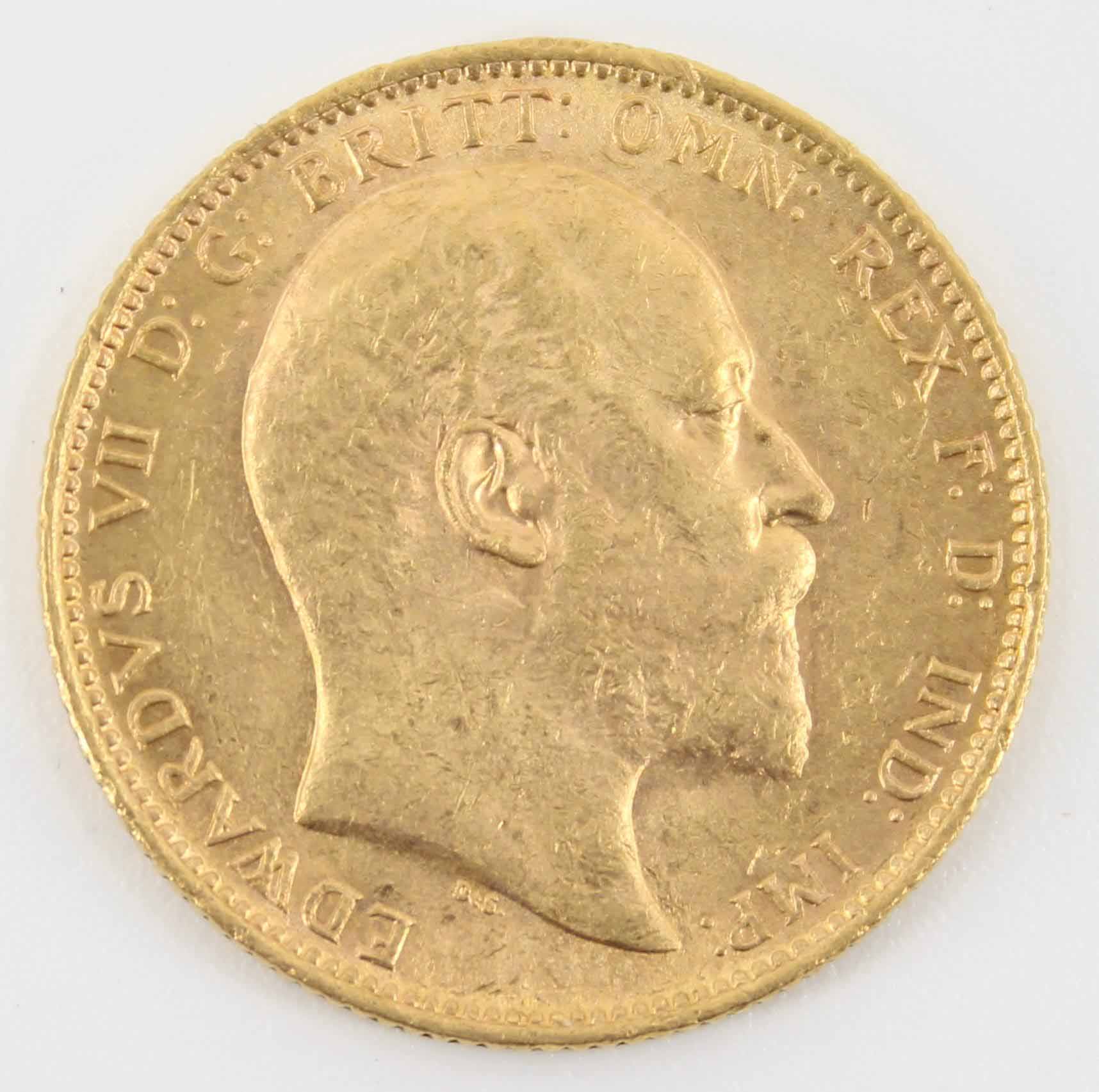 1906m King Edward VII Sovereign Melbourne Mint