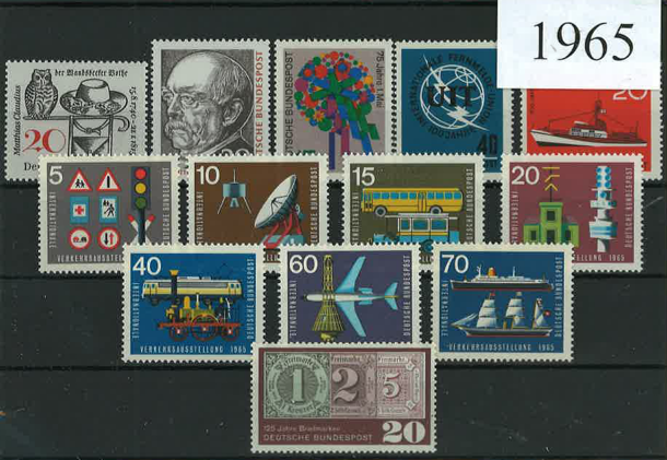 Germany Year Sets 1965 SG1383-1409 - 27 Stamps