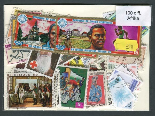 Africa 100 Stamps (628)