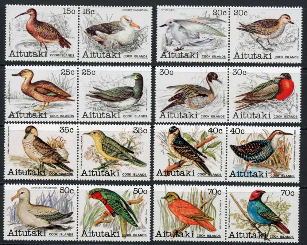 Aitutaki 1981-2 SG.317-352 U/M