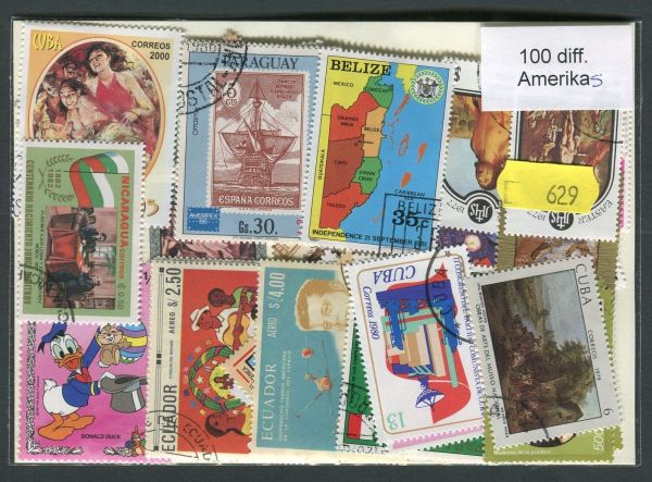 Americas 100 Stamps (629)