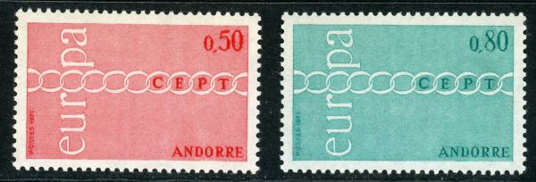 Andorra (French) 1971 SG.F23-F24 U/M