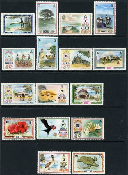 Anguilla 1972 SG.130-144a U/M