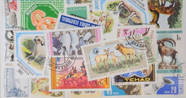 Animals 25 Stamps (Goats & Sheep) (M112)