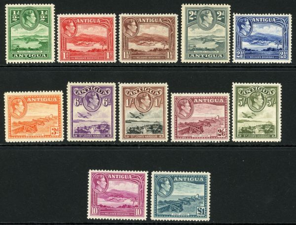 Antigua 1938-51 SG.98-109 M/M