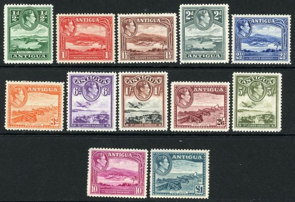 Antigua 1938-51 SG.98-109 M/M