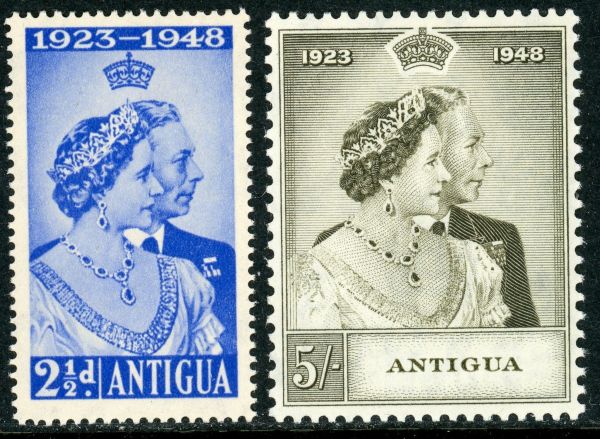 Antigua 1949 SG.112-113 U/M