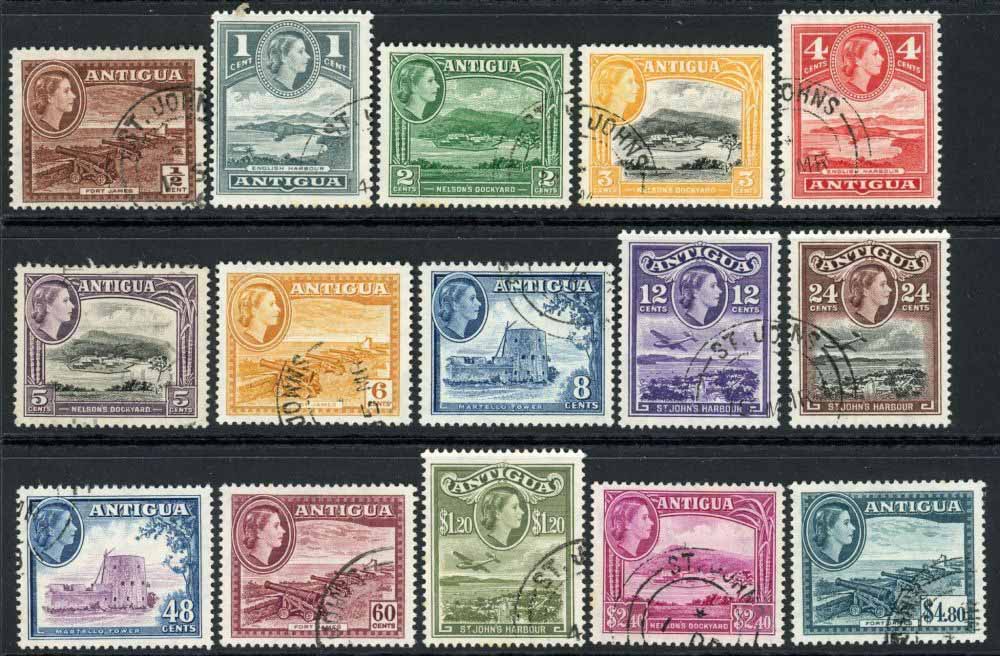 Antigua 1953-62 SG.120a-134 F/U (1)