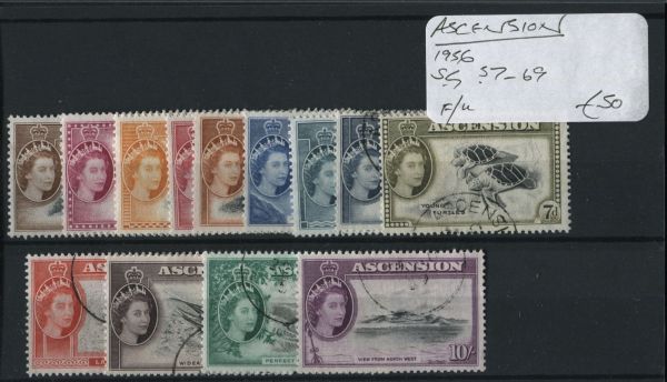 Ascension 1956 SG.57-69 F/U (Lot 3)