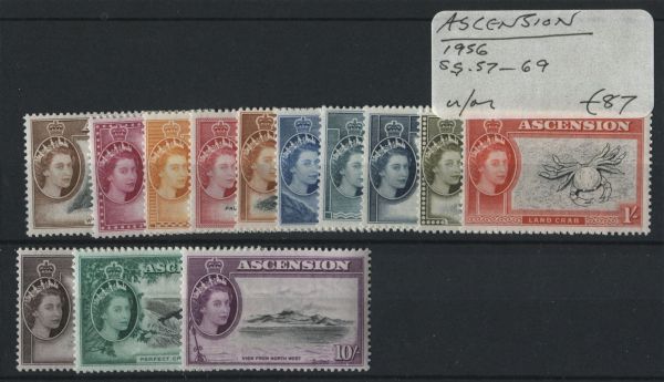 Ascension 1956 SG.57-69 U/M (Lot 3)