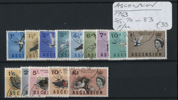 Ascension 1963 SG.70-83 F/U (Lot 3)