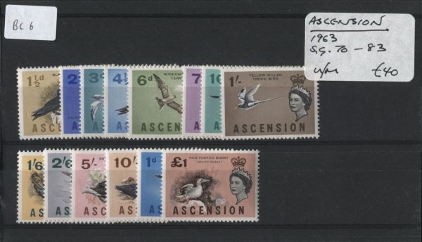 Ascension 1963 SG.70-83 U/M