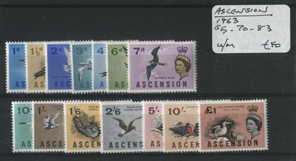 Ascension 1963 SG.70-83 U/M (Lot 3)