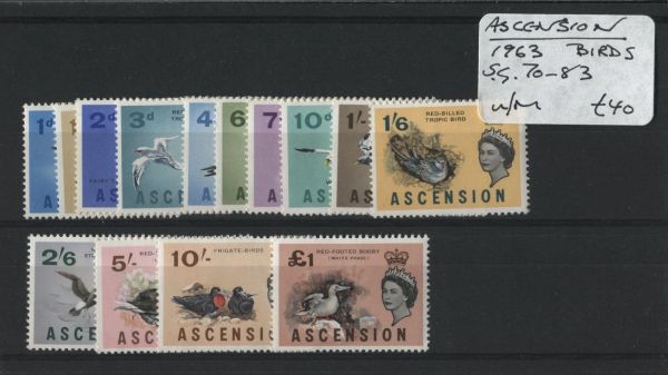 Ascension 1963 SG.70-83 U/M (Lot 4)