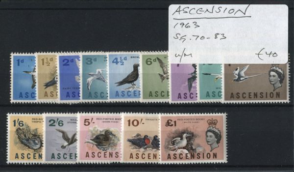 Ascension 1963 SG.70-83 U/M (Lot 5)