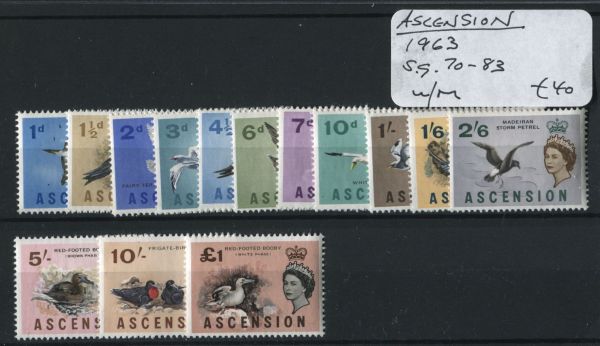 Ascension 1963 SG.70-83 U/M (Lot 6)